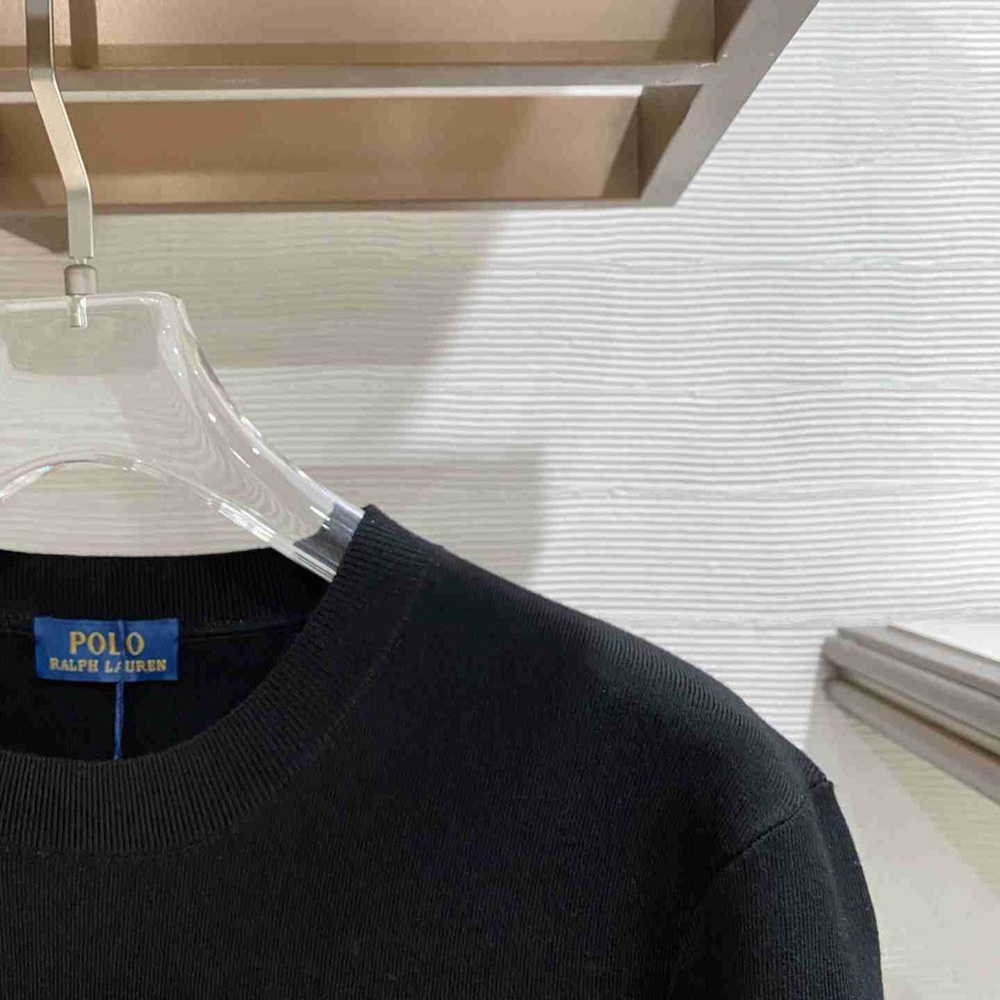 Polo Ralph Lauren Navy Tee with Red Emblem - Picture 2 of 9